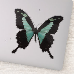 Aquamariner Schmetterling Aufkleber