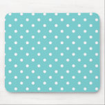 Aquamariner Sky Polka Dot Mouse Pad Mousepad<br><div class="desc">Dieser wunderschöne Blau ist an jedem Tag in einem Himmel zu finden, da sich der Himmel oft ändert. Auf jeden Fall konnten wir nicht widerstehen, ihm einen lustigen Namen wie aquamarin Sky zu geben. Wir haben natürlich ein passendes Polka-Punktmuster erstellt, um Ihnen die Möglichkeit zwischen soliden und lustigen Polka-Punkten zu...</div>