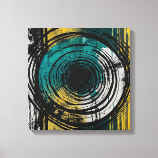 Aquamariner Sonnenuntergang Leinwanddruck