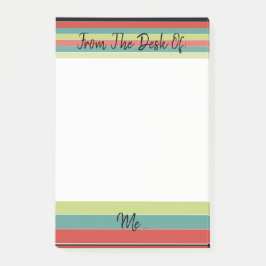 Aquamariner, spitzer Streifen Post-it Klebezettel