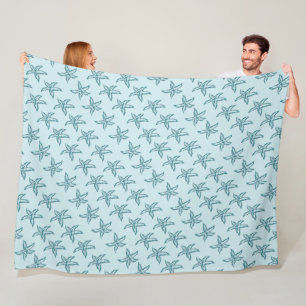 Aquamariner Starfish Fleece Blanket