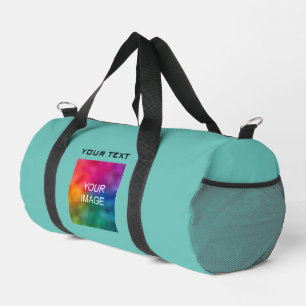 Aquamariner Text für Vorlage mit fester Farbe Fot Duffle Bag