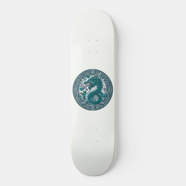 Aquamariner Tigerkreis Skateboard (Vorderseite)