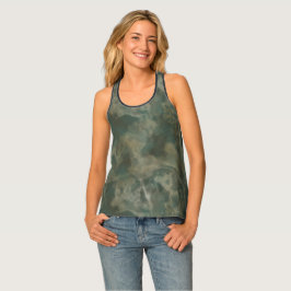 Aquamariner und grüner Marmor Tanktop
