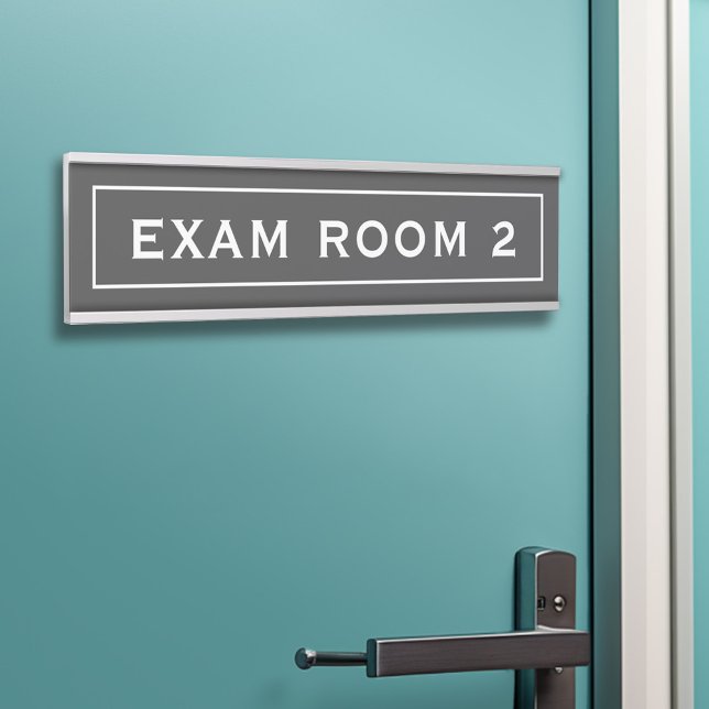 Aquamariner Untersuchungsraum für Zahnärzte Türschild (Exam Room Door Sign - Customize your text and colors)
