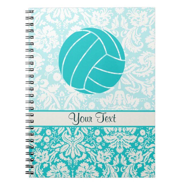 Aquamariner Volleyball Notizblock (Vorderseite)