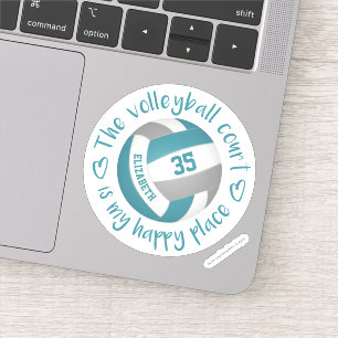 aquamariner Volleyballplatz Aufkleber