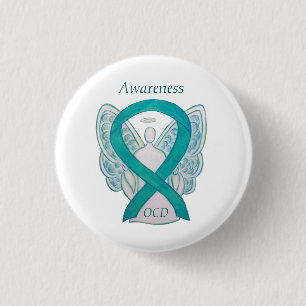 Aquamariner Wächter - Angel Art Buttone des OCD Aw Button