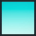 Aquamariner Wasserverlauf Fotodruck<br><div class="desc">Heller Aquablau und aquamariner Farbverlauf.</div>