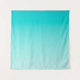 Aquamariner Wasserverlauf Wandteppich