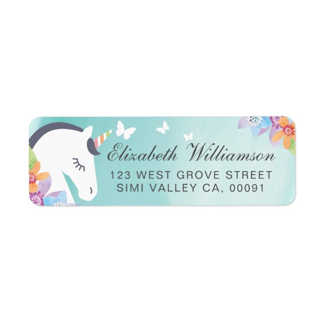 Aquamariner Whimsical Magical Unicorn Butterfly &  (Vorne)