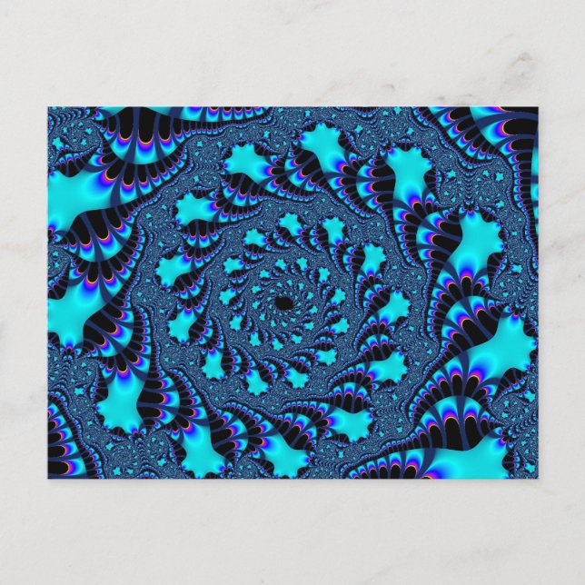 Aquamariner Whirlpool Spirale Postkarte (Vorderseite)