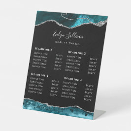 Aquamarines Agate Beauty Salon Preisliste Preissch Sockelschild