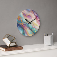 Aquamarines Aqua Blue Lila Pink Gold Marbella Art 