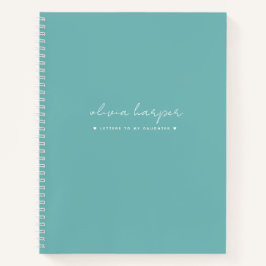 Aquamarines Aqua Blue schreibt an Daughter Memory Notizbuch