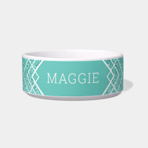 Aquamarines Aqua Green Glitzer Art Deco Napf