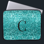 Aquamarines Aqua Turquoise Glitzer Sparkone Monogr Laptopschutzhülle<br><div class="desc">Chic Aquamarin Aqua Turquoise Glitzer Sparkle Luxury Glam Monogram Laptop Schlauch,  mit fett,  chunky,  Imitate aqua blau (türkis aquamarin) Glitzer und Ihre maßgeschneiderte Monogramm. Bitte kontaktieren Sie uns unter cedarandstring@gmail.com ,  wenn Sie Hilfe beim Design benötigen oder sich nach passenden Produkten erkundigen möchten.</div>
