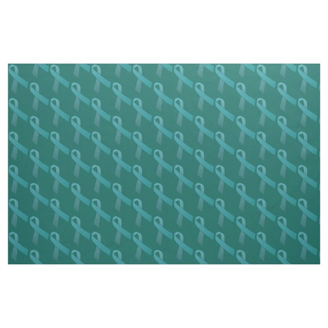 aquamarines Band des Angststörungs-Bewusstseins Stoff (Fat Quarter (45,7 x 55,9 cm))