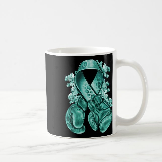 Aquamarines Band mit Boxhandschuhen vor Krieg Kaffeetasse (Rechts)