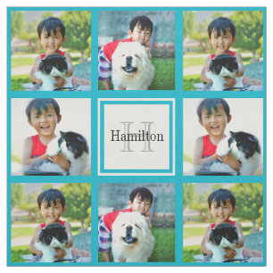 Aquamarines benutzerdefiniertes Personalisiertes F Stoff