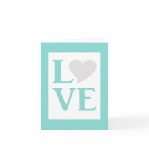 Aquamarines Blau Alles, was Sie brauchen, ist Lieb