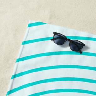Aquamarines, blau gestreiftes Badetuch - Farben au