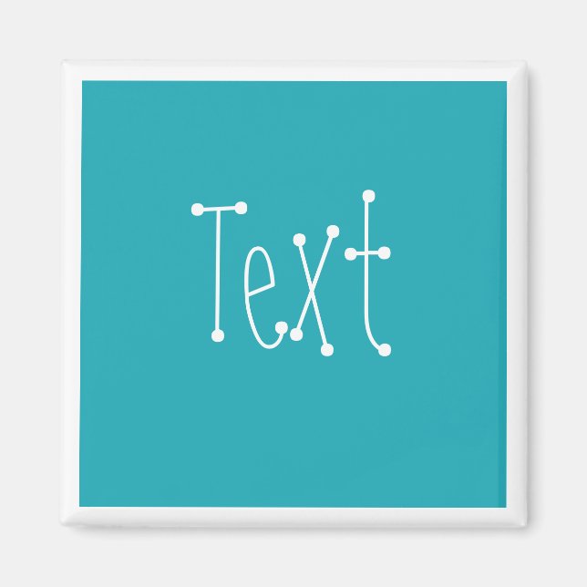 Aquamarines Blau Magnet (Vorne)