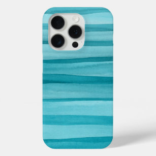 Aquamarines blaues Abstraktes Wasserfarbenmuster Case-Mate iPhone Hülle
