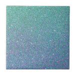 Aquamarines blaues fliese<br><div class="desc">Aquamarines blaues Schein-Glitzer-Beschaffenheits-Muster. Perfektes Geschenk für die,  die nach etwas einfach und modisch suchen.</div>
