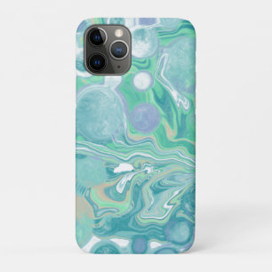 Aquamarines blaues Marmorwasser Kunst Case-Mate iPhone Hülle