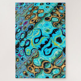 Aquamarines blaues Puzzle