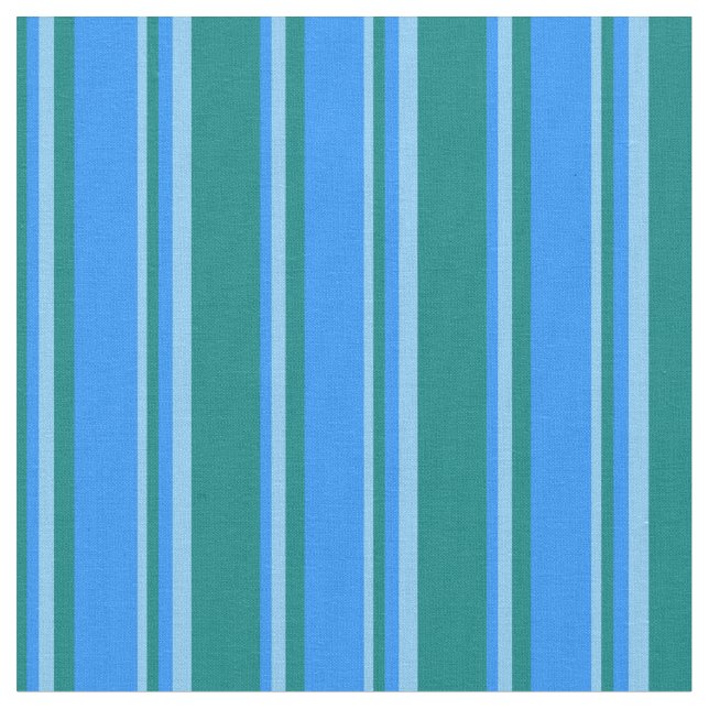 Aquamarines, blaues und hellblaues Muster Stoff (Nahaufnahme)