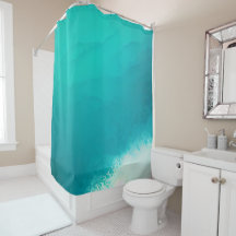 Aquamarines blaues Wasser Wasserfarbe Abstrakt