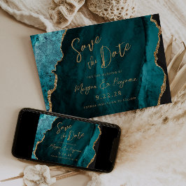 Aquamarines Blue Agate Skript Hochzeit Speichern S Save The Date