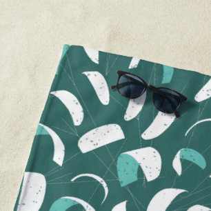 Aquamarines Blue Kitesurfen Extreme Water Sports Strandtuch