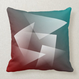 aquamarines Bordeaux Kissen