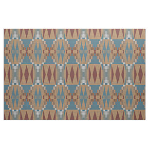 Aquamarines dunkles rotes Tan Brown ethnisches Mos Stoff