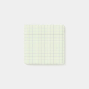 Aquamarines, eckiges Muster Soft Grid Design Post-it Klebezettel