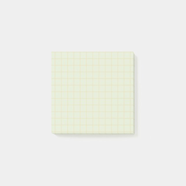 Aquamarines, eckiges Muster Soft Grid Design Post-it Klebezettel (Vorderseite)