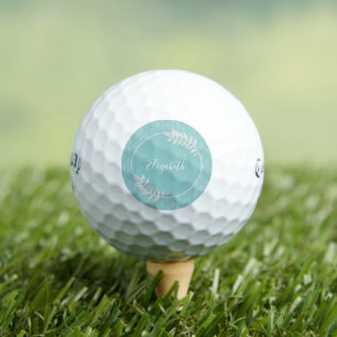 Aquamarines elegantes Damaskus Golf Balls Golfball