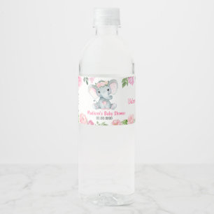 Aquamarines Etikett der Elefantenflasche für Mäd