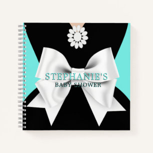 Aquamarines Extravagantes Tiffany Theme Babydusche Notizbuch