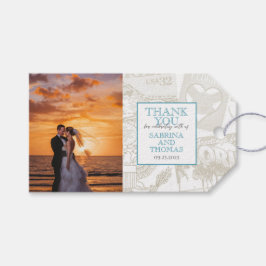 Aquamarines Florida Wedding Foto Geschenkanhänger