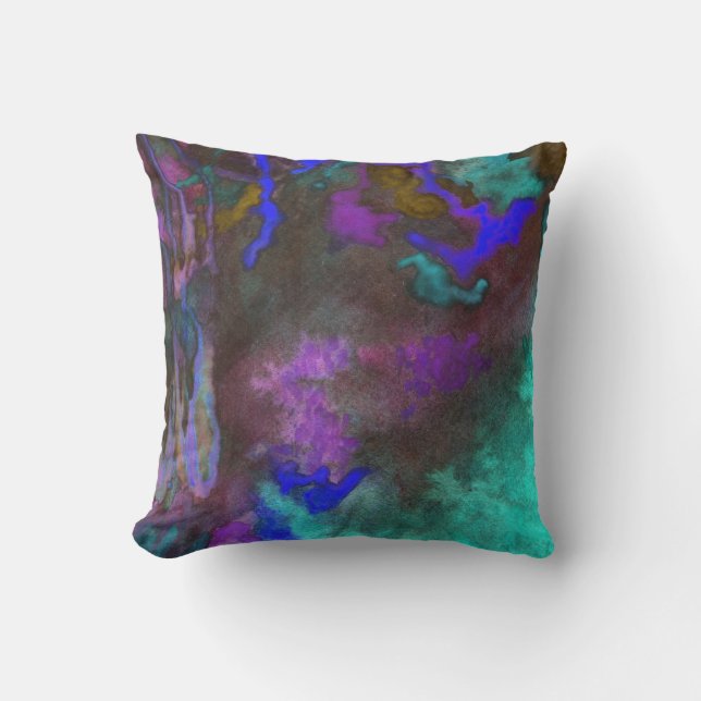 Aquamarines Fusions-Kissen Kissen (Vorderseite)