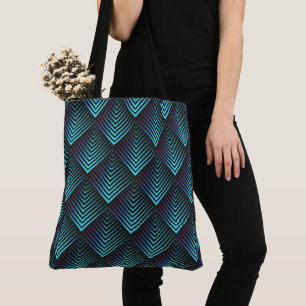 Aquamarines geometrisches Muster