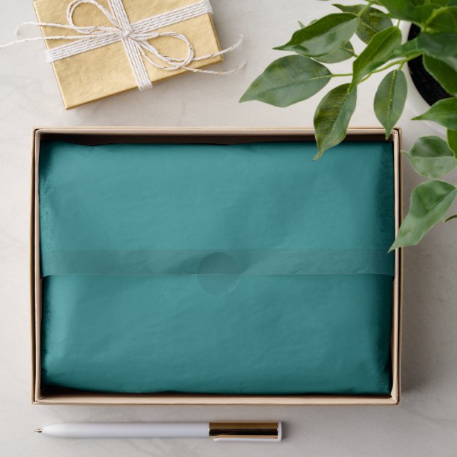 Aquamarines Gewebepapier Seidenpapier (Geschenk)