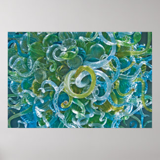 Aquamarines Glas Poster