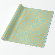 Aquamarines Glossy Wrapping Paper - Elegantes und 