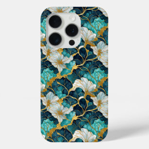 Aquamarines Gold der japanischen Flora Case-Mate iPhone Hülle