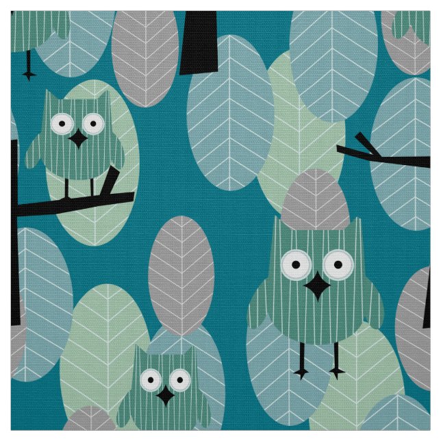 Aquamarines, graues Holzländchen Stoff (Muster)